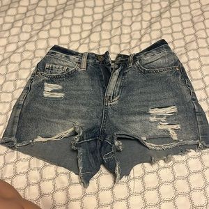 Blue Denim Jean Shorts